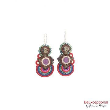 Hand embroidered earrings Andor M